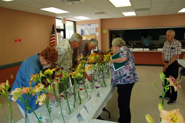 LSDS - 2009 Flower Show - Judges - Carol Horton - Ray Houston - Jean Lewis - Clerks - Sue Arthur and Frank Krampota